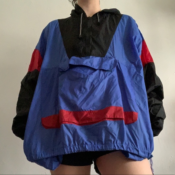 Vintage Other - Colorful Vintage 90s Windbreaker Jacket XL